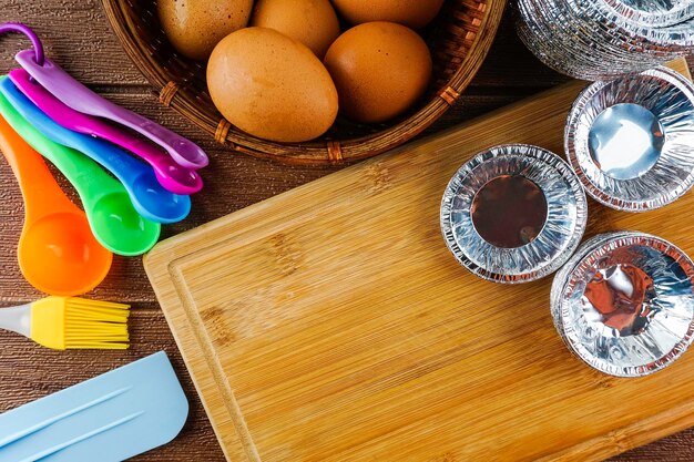 kitchen utensils on counter